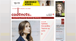 Desktop Screenshot of cadences.fr