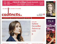Tablet Screenshot of cadences.fr
